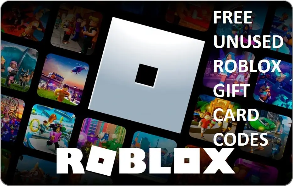 Gift card codes robux Unused Roblox