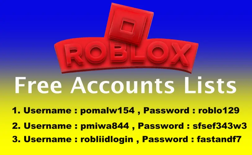 Free Roblox Accounts and Password with 10k Robux - CloudBailBonding